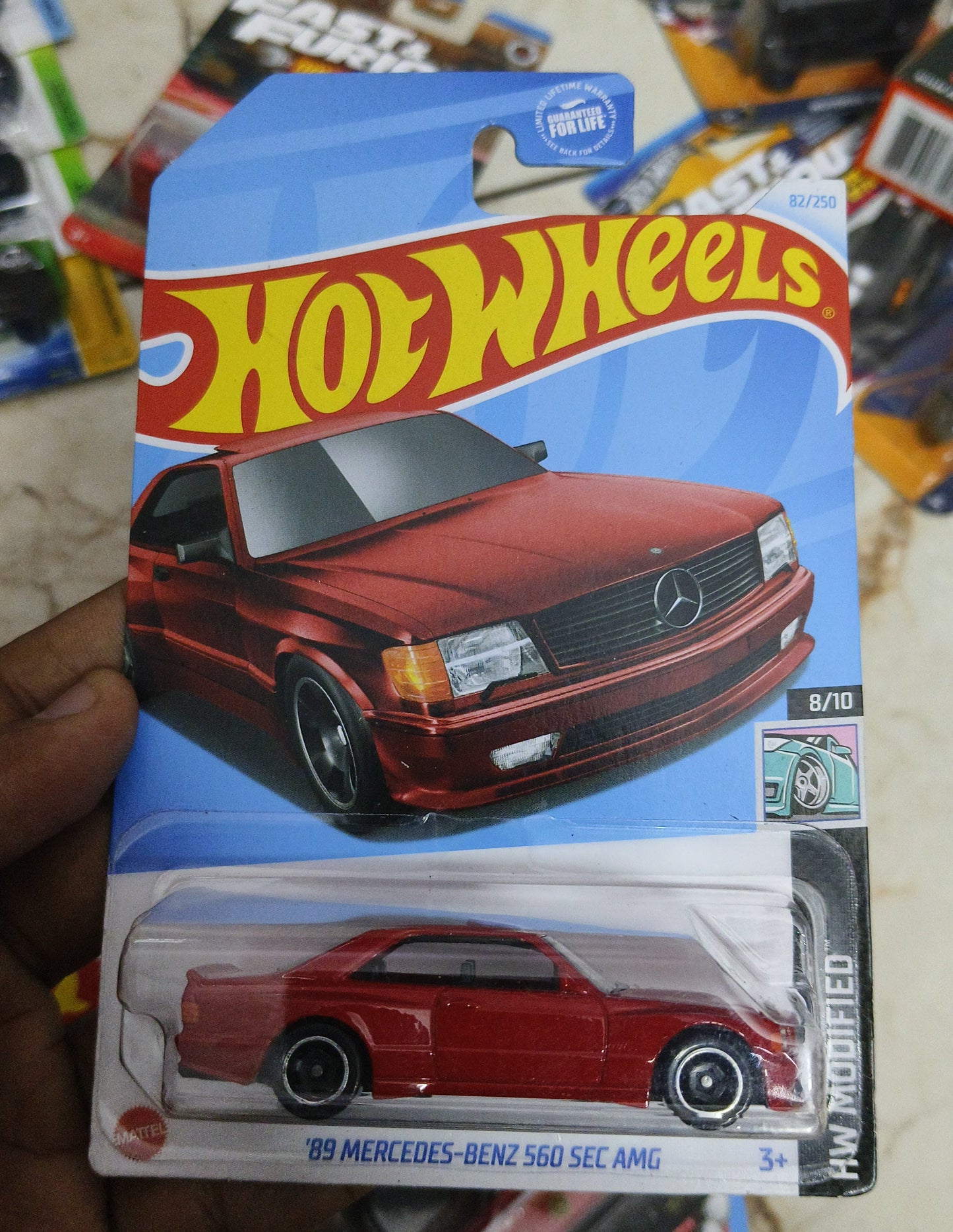 Hot Wheels 89 Mercedes - Benz 560 SEC AMG - Harla Hotwheels Diecast