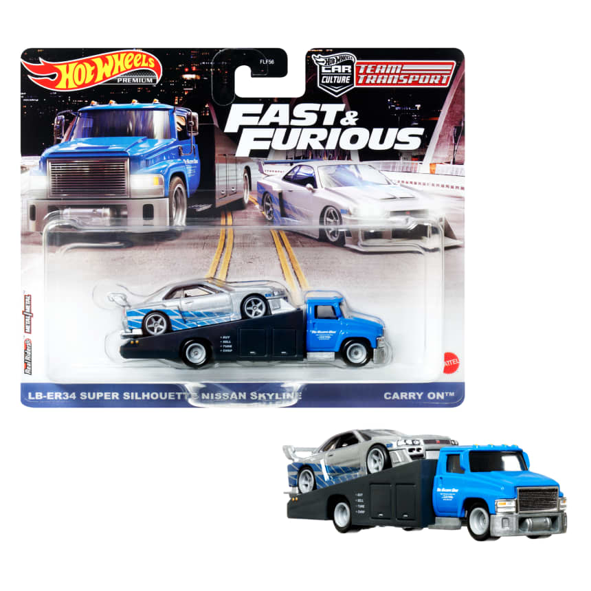 Hotwheels Fast & Furious Nissan Skyline Team Transport Imported Harla Hotwheels Diecast