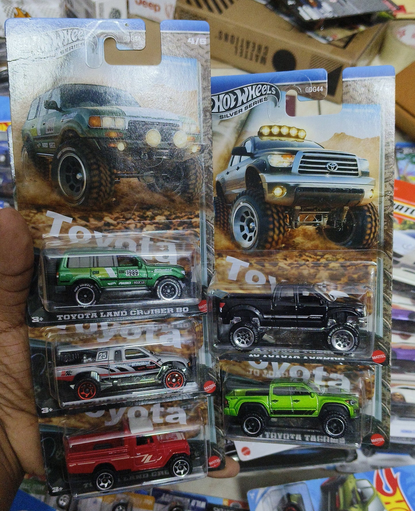 Hot wheels Toyota Truck Set Set of 5 Hotwheels Sets