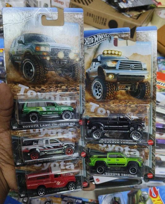 Hot wheels Toyota Truck Set Set of 5 Hotwheels Sets
