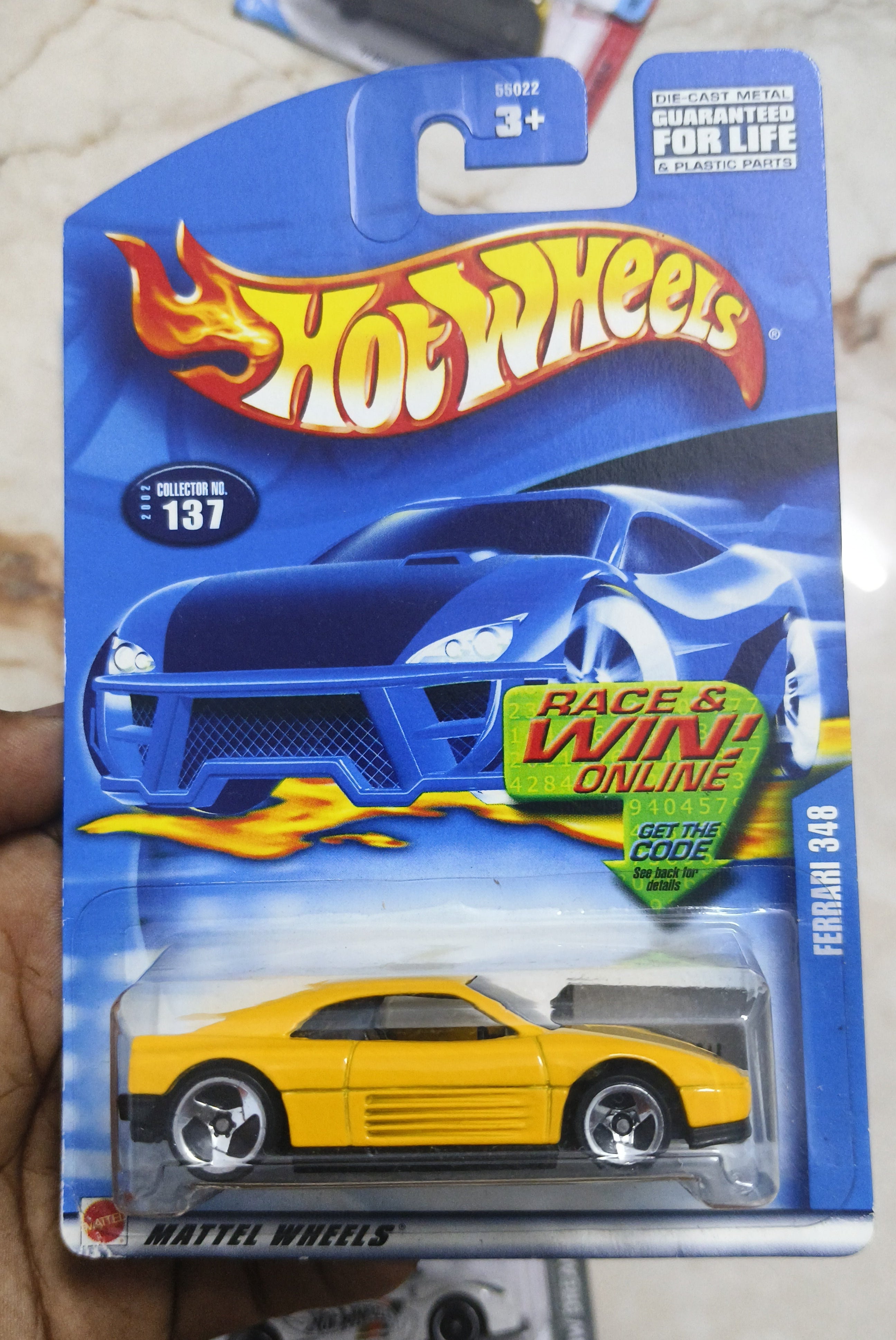Hot Wheels Ferrari 348 (2001 Year card) - Harla Hotwheels Diecast 