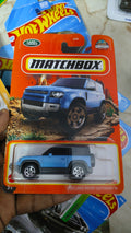 Match Box Land Rover Defender 90 (Imported Card) - Harla Hotwheels Diecast 