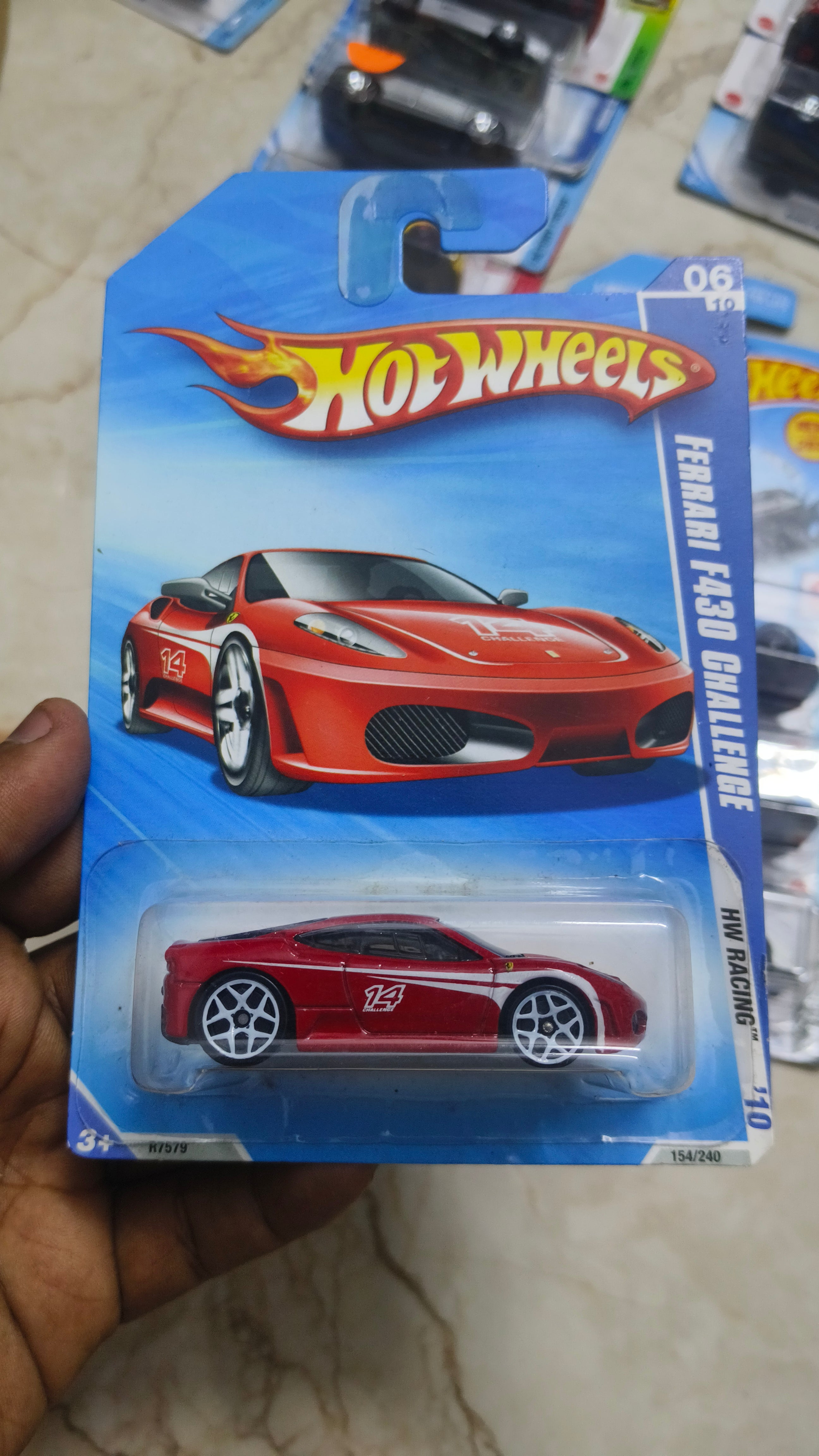 Hot Wheels Ferrari Ferrari F430 Challenge HW Racing  USA IMPORTS (2009 Year card) - Harla Hotwheels Diecast 