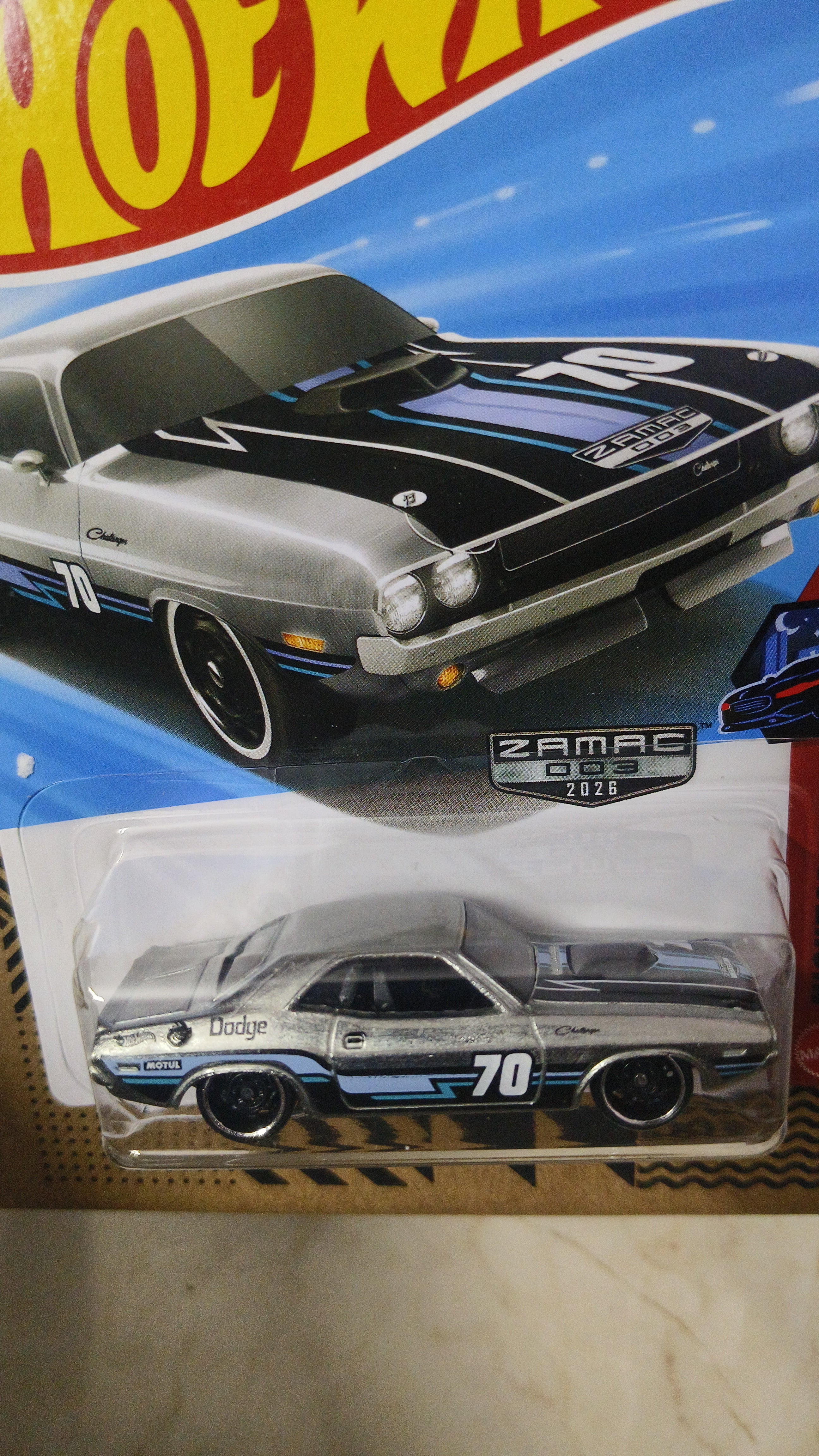 2026 Hot Wheels D Case 70 Dodge Hemi Challenger Zamac 3 Series (USA CARD) - Harla Hotwheels Diecast 