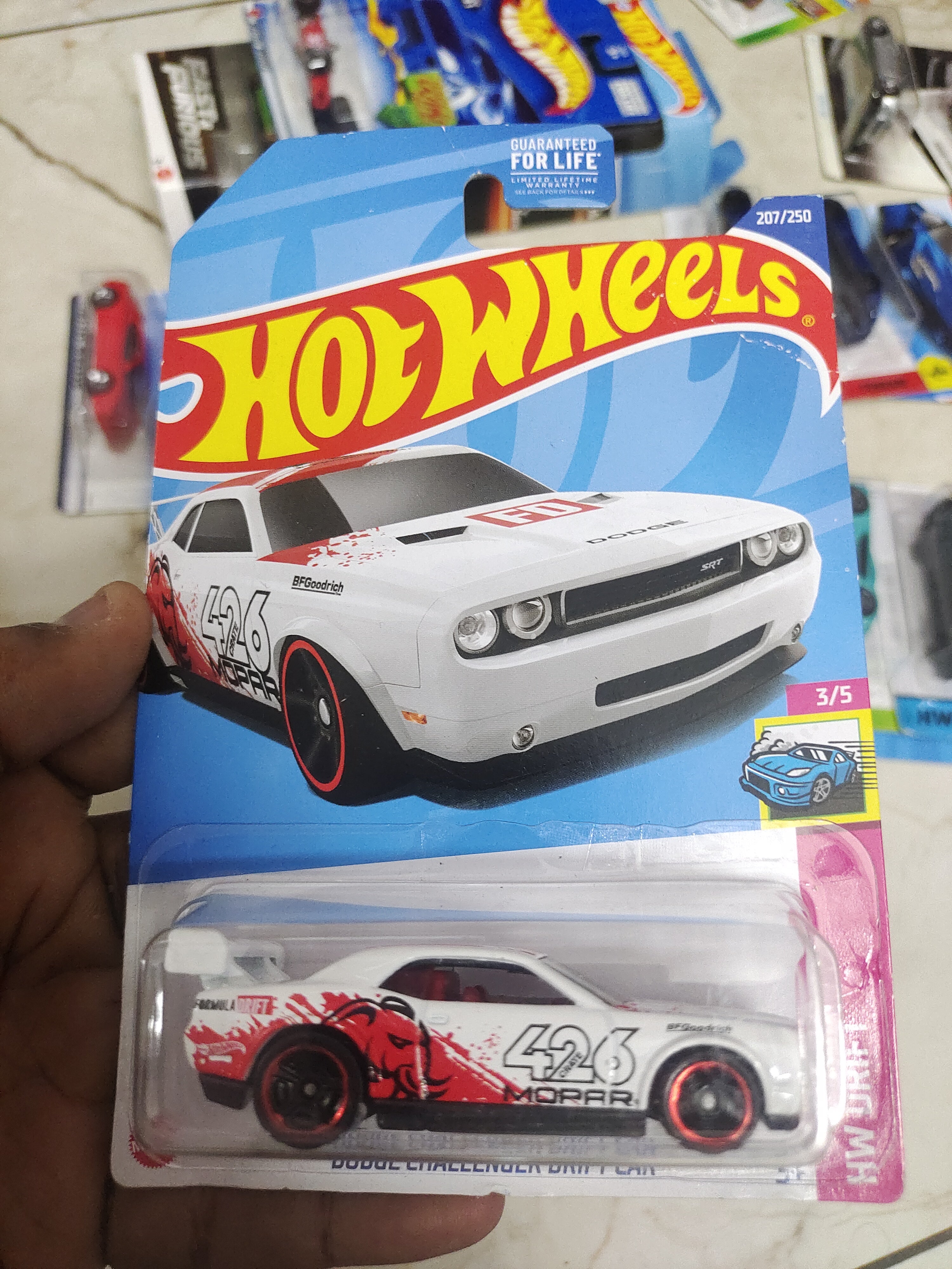 Hot Wheels Dodge Challenger Drift Car check card condition in pics (Usa imports) - Harla Hotwheels Diecast 