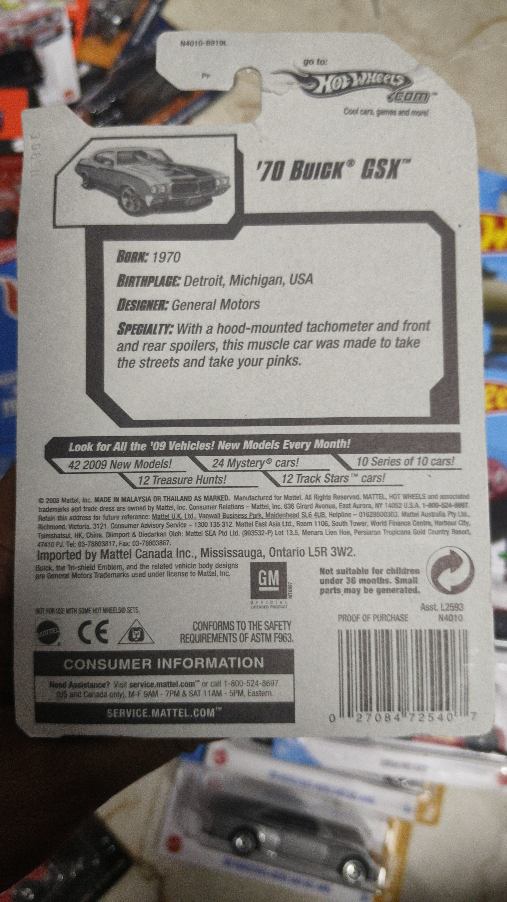 Hot Wheels 70 Buick GSX - Harla Hotwheels Diecast 