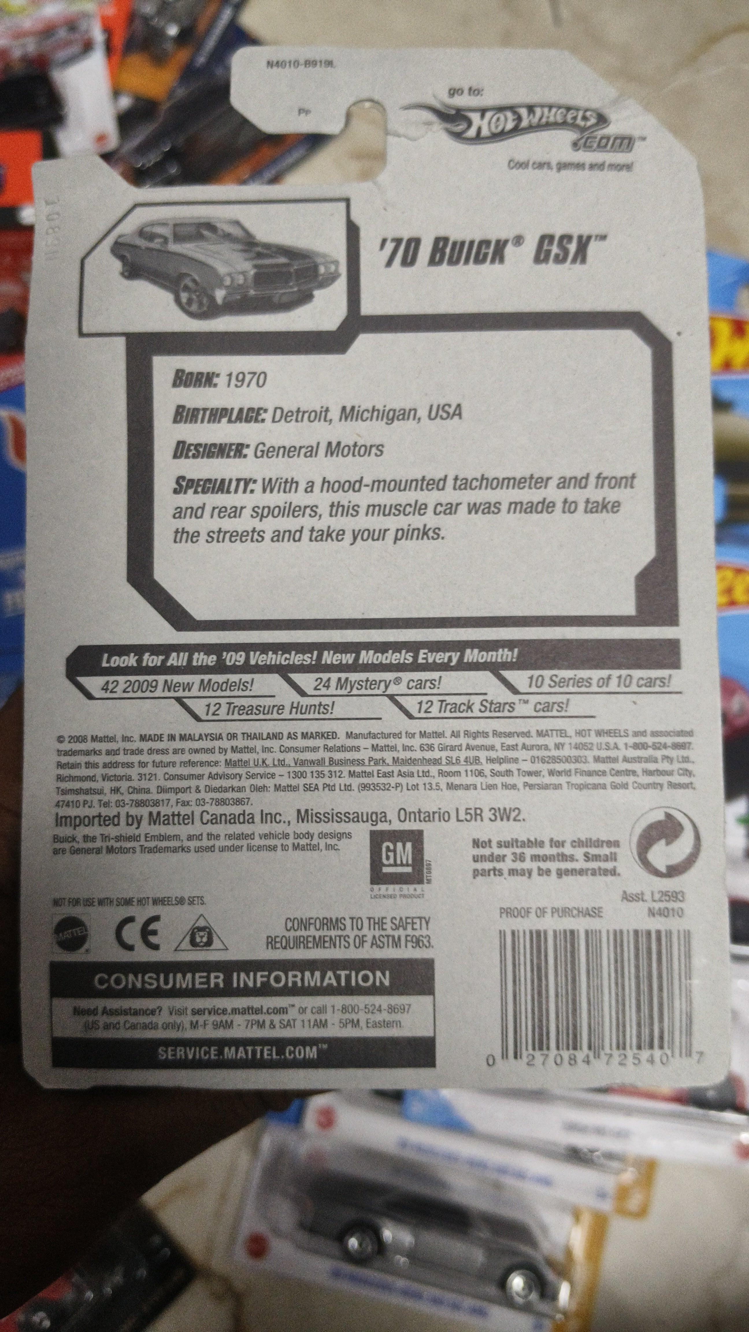 Hot Wheels 70 Buick GSX - Harla Hotwheels Diecast 