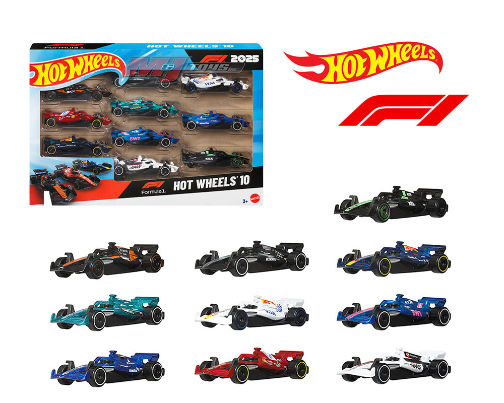 (Pre-order) Hot Wheels Formula 1 10 Packs Imported check description for details - Harla Hotwheels Diecast 