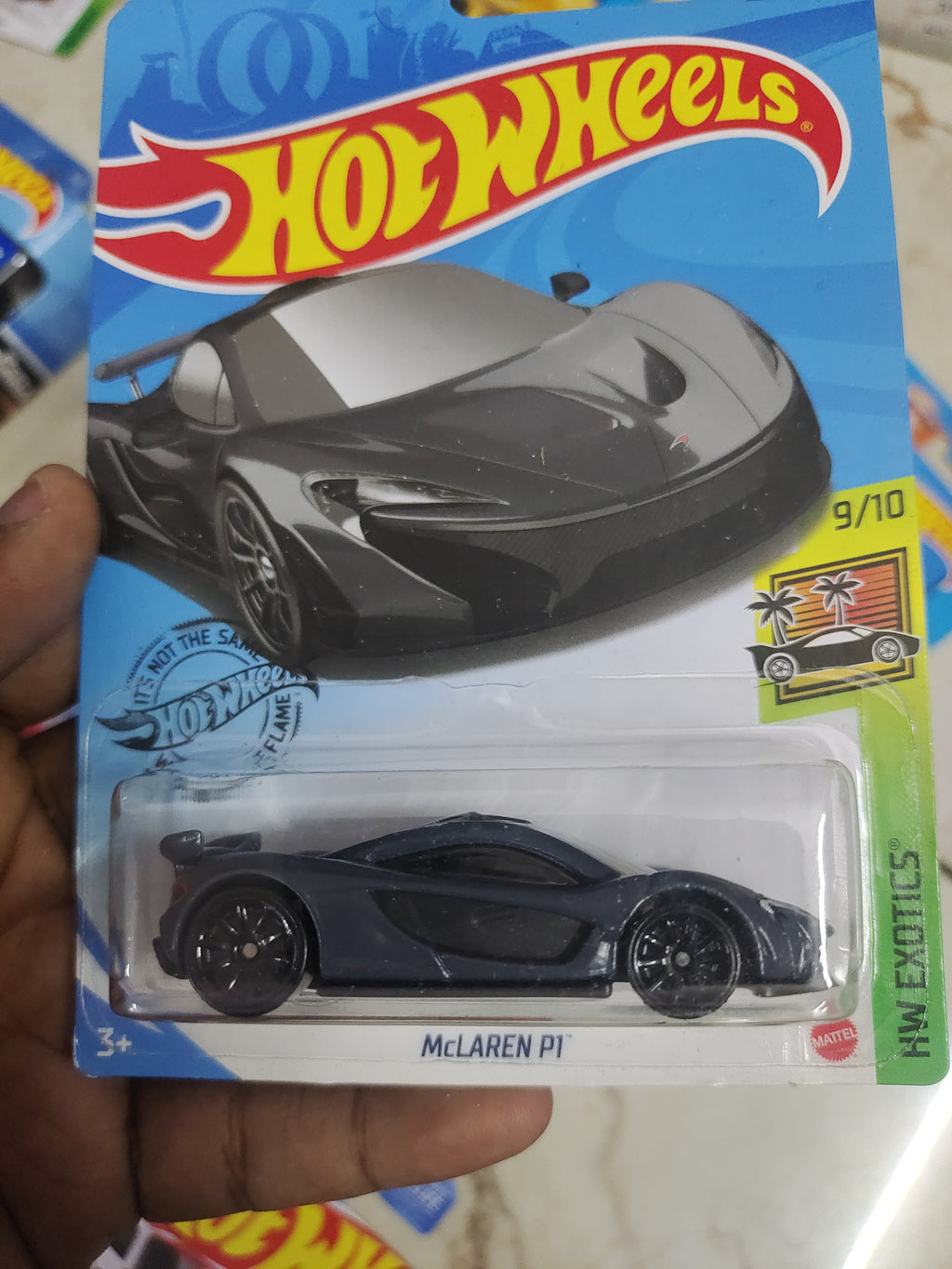 Hot Wheels McLaren P1 - Grey (US Imported) 2017 Year Card - Harla Hotwheels Diecast 