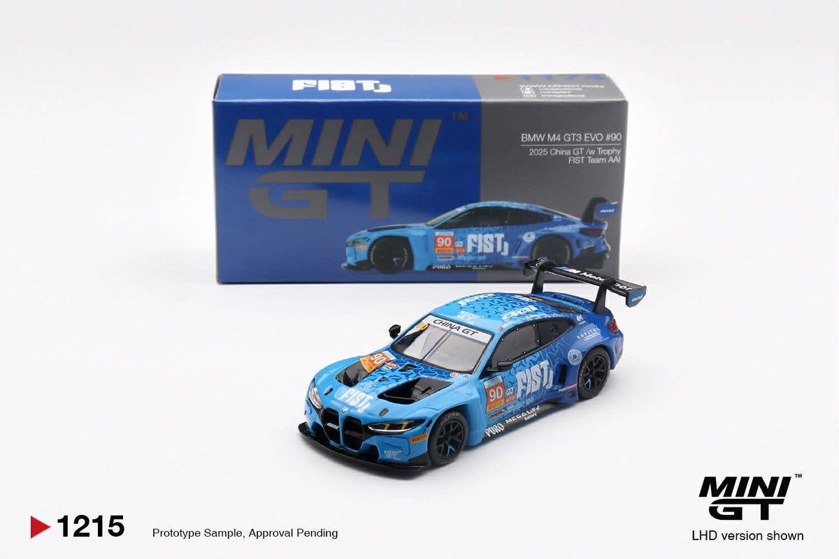 (PRE-ORDER) MINI GT - BMW M4 GT3 EVO #90 FIST Team AAI 2025 China GT  [₹1699-₹199= ₹1500 on arrival] - Harla Hotwheels Diecast 