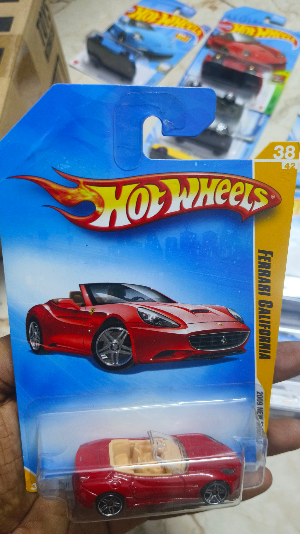 Hot Wheels Ferrari Ferrari California USA IMPORTS (2008 Year card) - Harla Hotwheels Diecast 