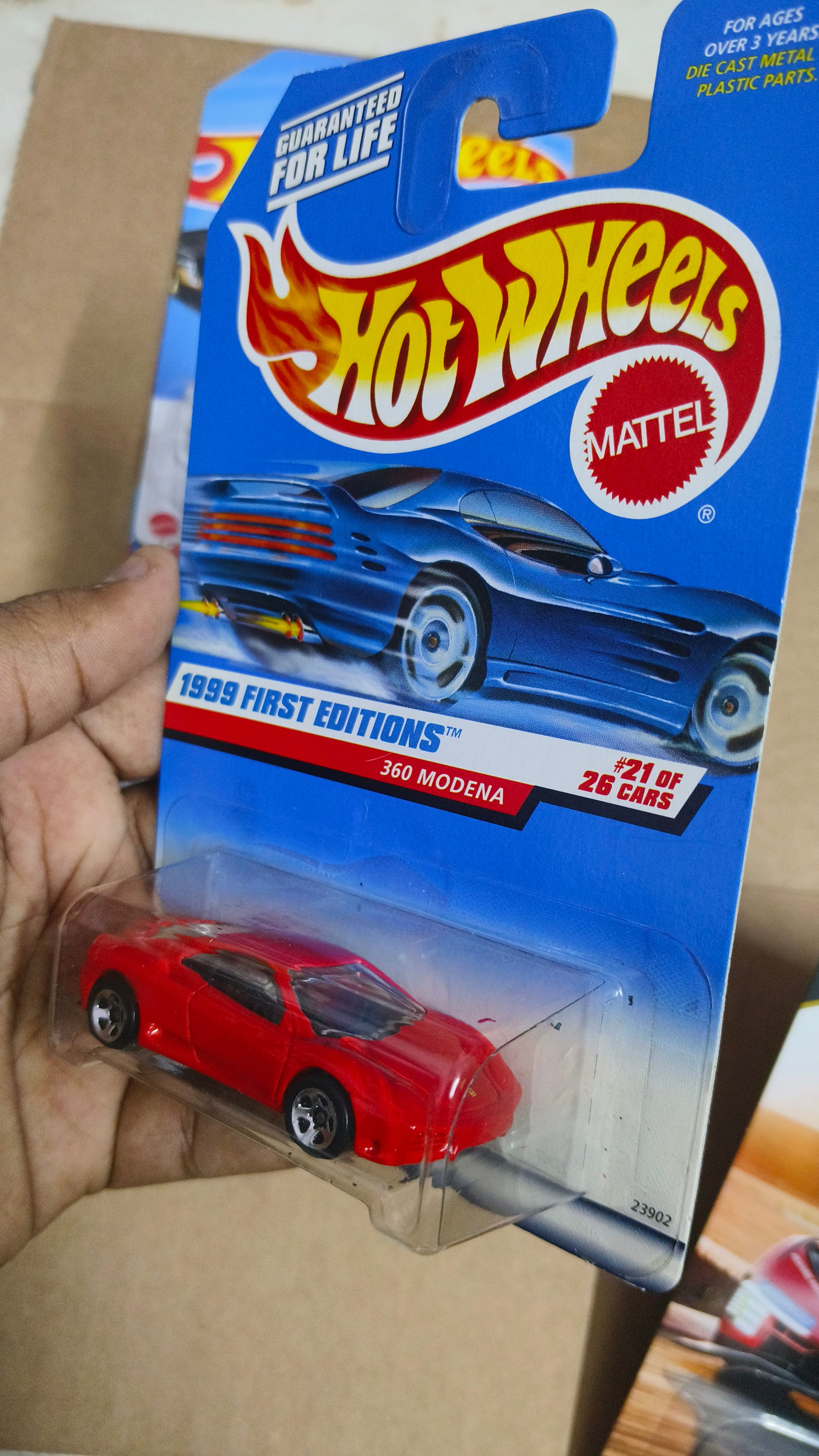 Hot Wheels Ferrari 360 Modena USA Card - Harla Hotwheels Diecast 