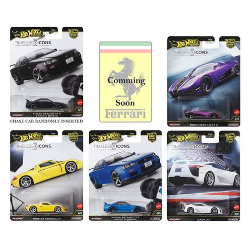 Hot Wheels Timeless Icon set of 5 Pre-order (USA Cards) - Harla Hotwheels Diecast 