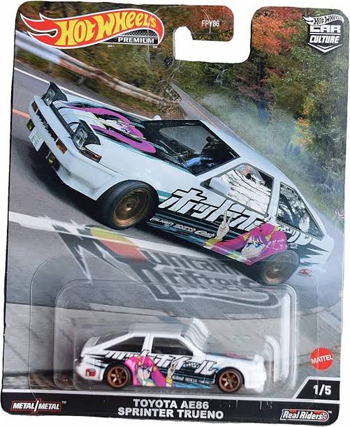 Hot Wheels Toyota AE86 Sprinter Trueno Hotwheels Premium's