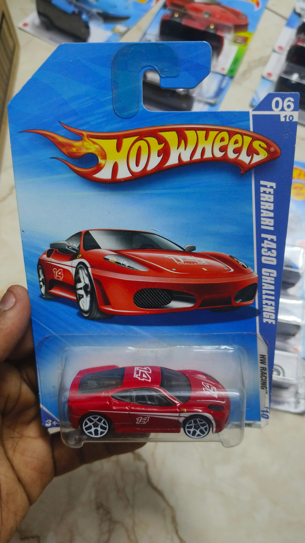 Hot Wheels Ferrari Ferrari F430 Challenge HW Racing  USA IMPORTS (2009 Year card) - Harla Hotwheels Diecast 