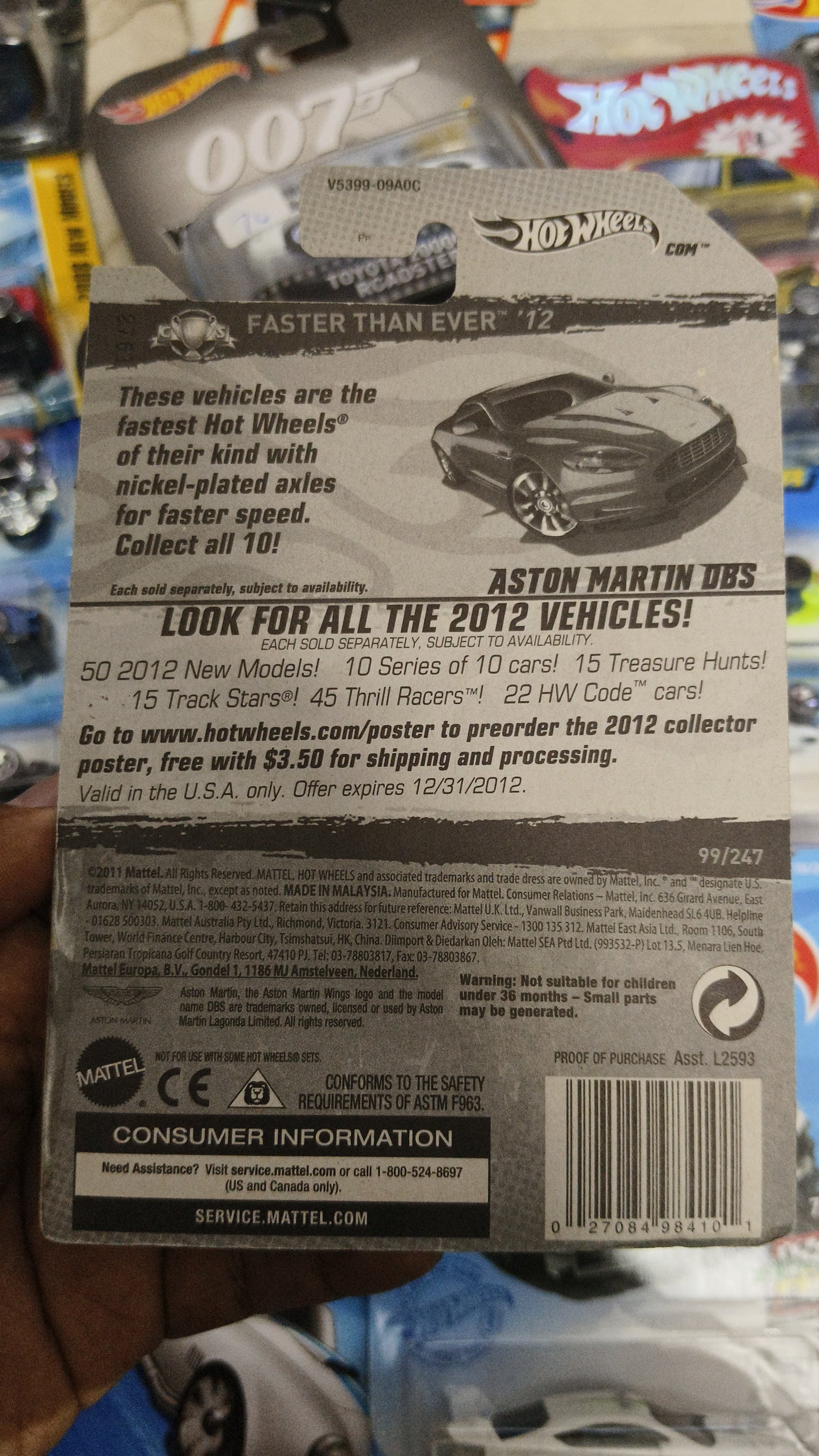 Hot Wheels Aston Martin DBS Hotwheels Mainline's (Imported)