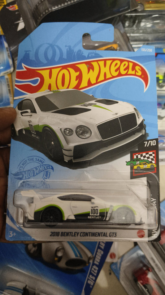 Hot Wheels 2018 Bentley Continental GT3 Hotwheels Mainline's (Imported)