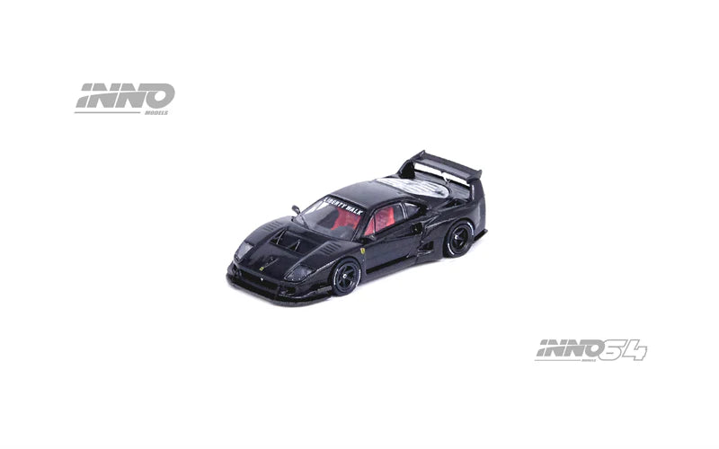 Inno64 LBWK Ferrari (F40) Black Full Carbon (Pre-order) - Harla Hotwheels Diecast 