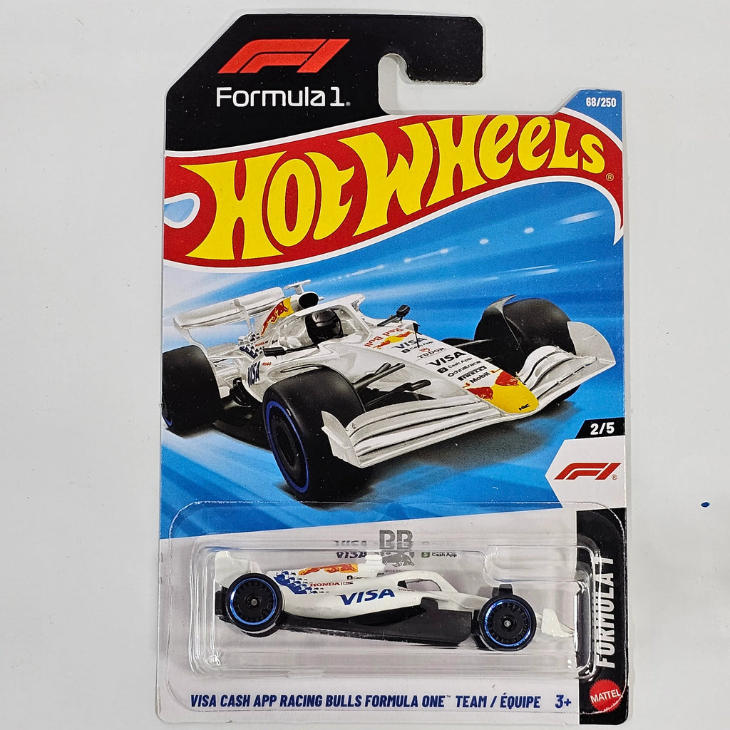 2026 Hot wheels E Case Cash App Racing Bulls Formula one (USA Card) Pre-order (₹1299-₹650 advance= ₹650 on arrival) - Harla Hotwheels Diecast 