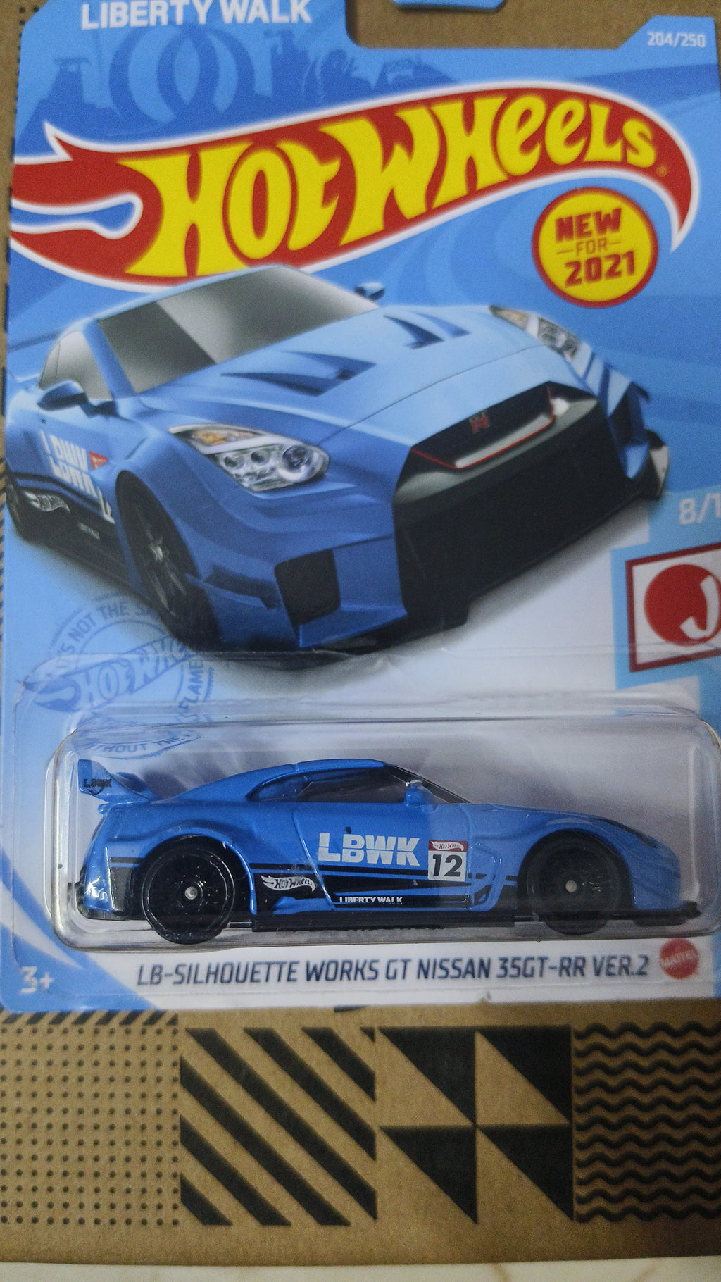 Hot wheels 2021 LB Silhouette Works GT Nissan 35GT-RR Ver 2 Liberty walk Blue (US Card) - Harla Hotwheels Diecast 