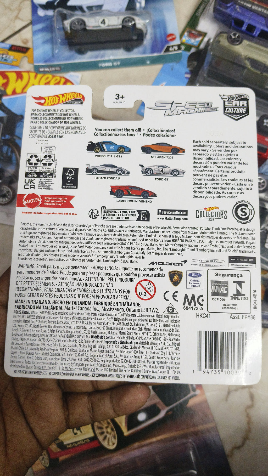 Hot Wheels Speed Machines Lamborghini Veneno (Imported cards) - Harla Hotwheels Diecast 