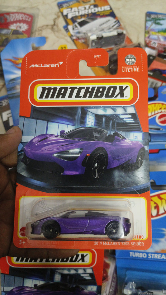 MatchBox 2019 McLaren 720S Spider - Harla Hotwheels Diecast 
