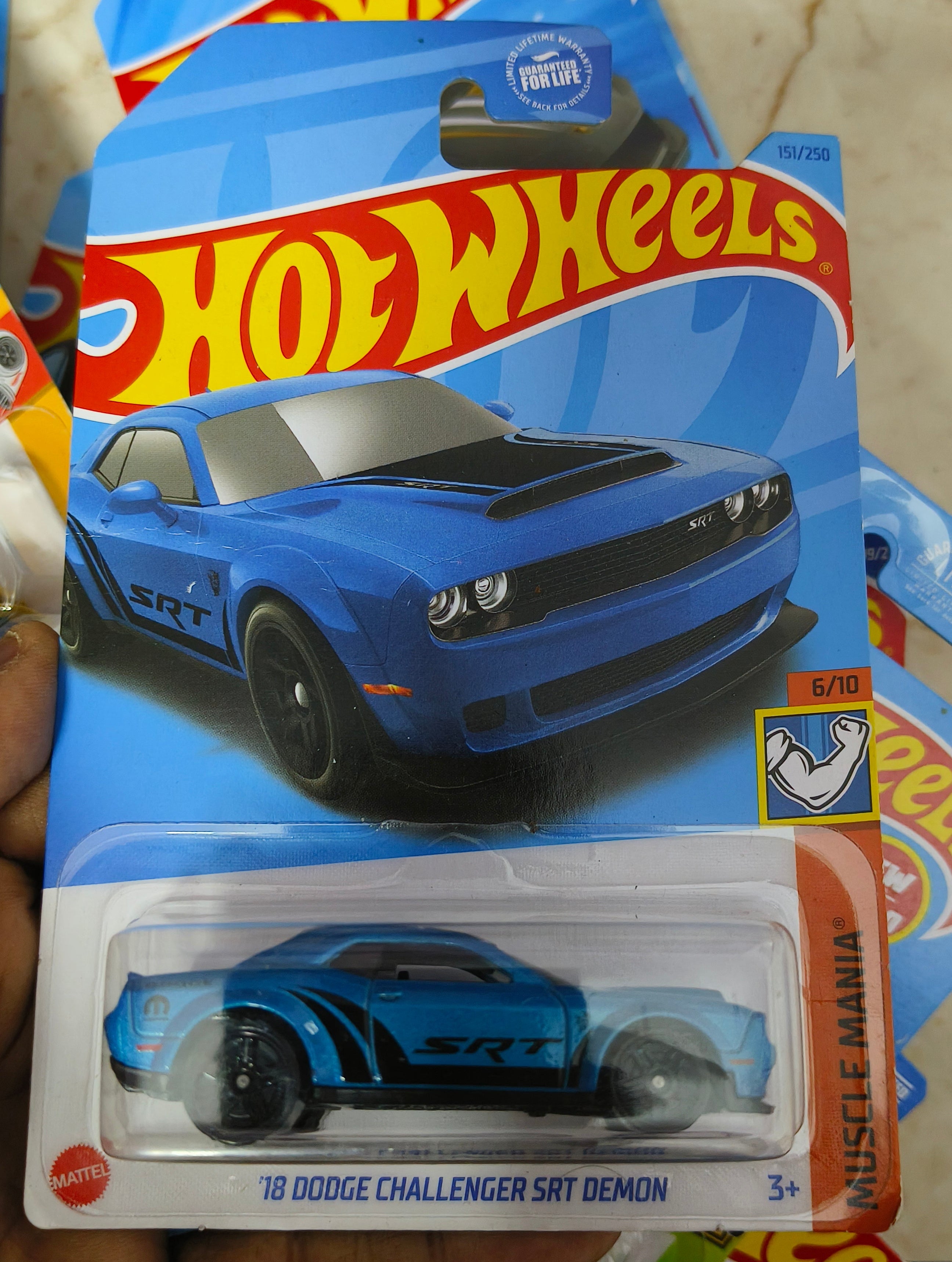 Hot Wheels Dodge Challenger SRT Demon - Blue 2021 - Harla Hotwheels Diecast 