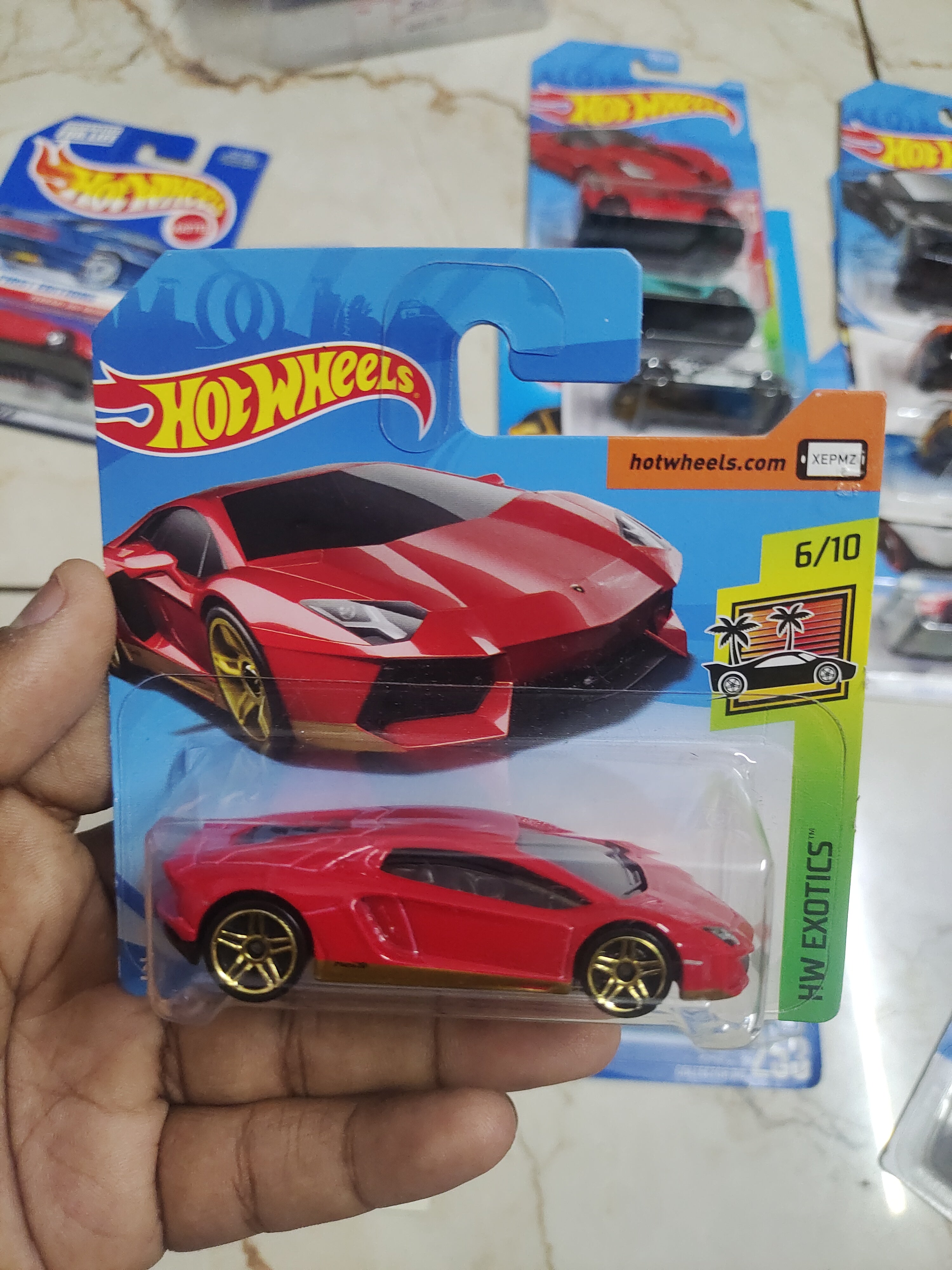 Hot Wheels Lamborghini Aventador Miura Homage (US Card) - Harla Hotwheels Diecast 