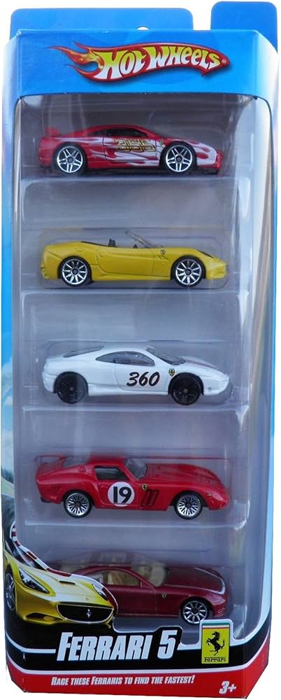 Ferrari 5 Pack (Old Usa imported) - Harla Hotwheels Diecast 