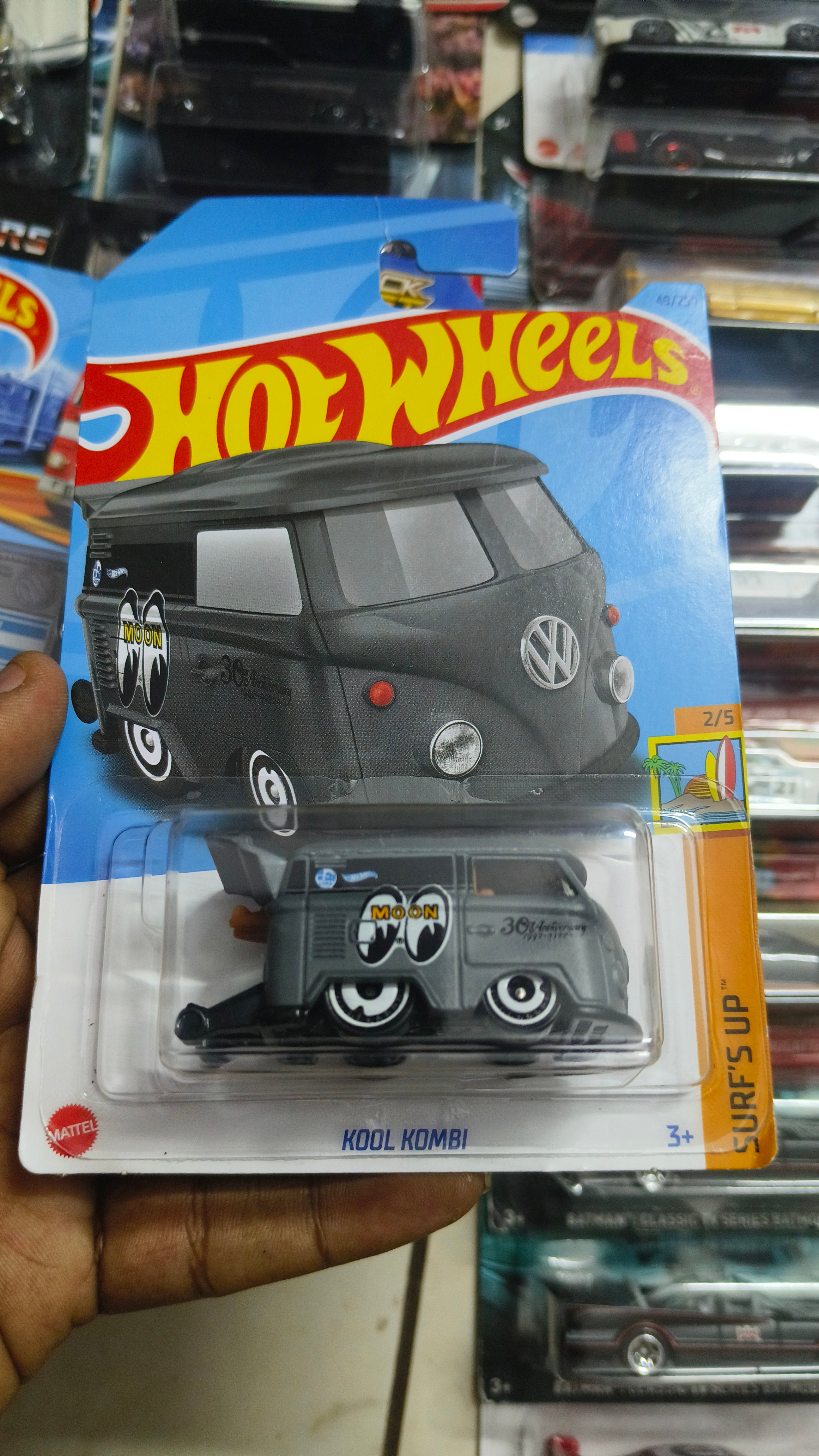 Hot Wheels KOOL KOMBI Grey (Imported card) - Harla Hotwheels Diecast 