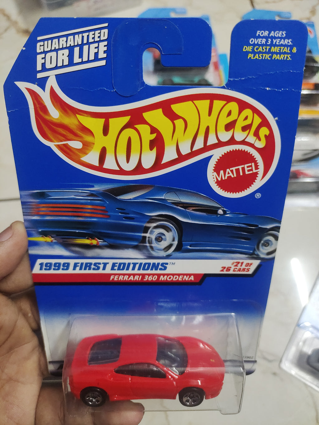 Hot Wheels Ferrari 360 Modena USA Card check card condition - Harla Hotwheels Diecast 