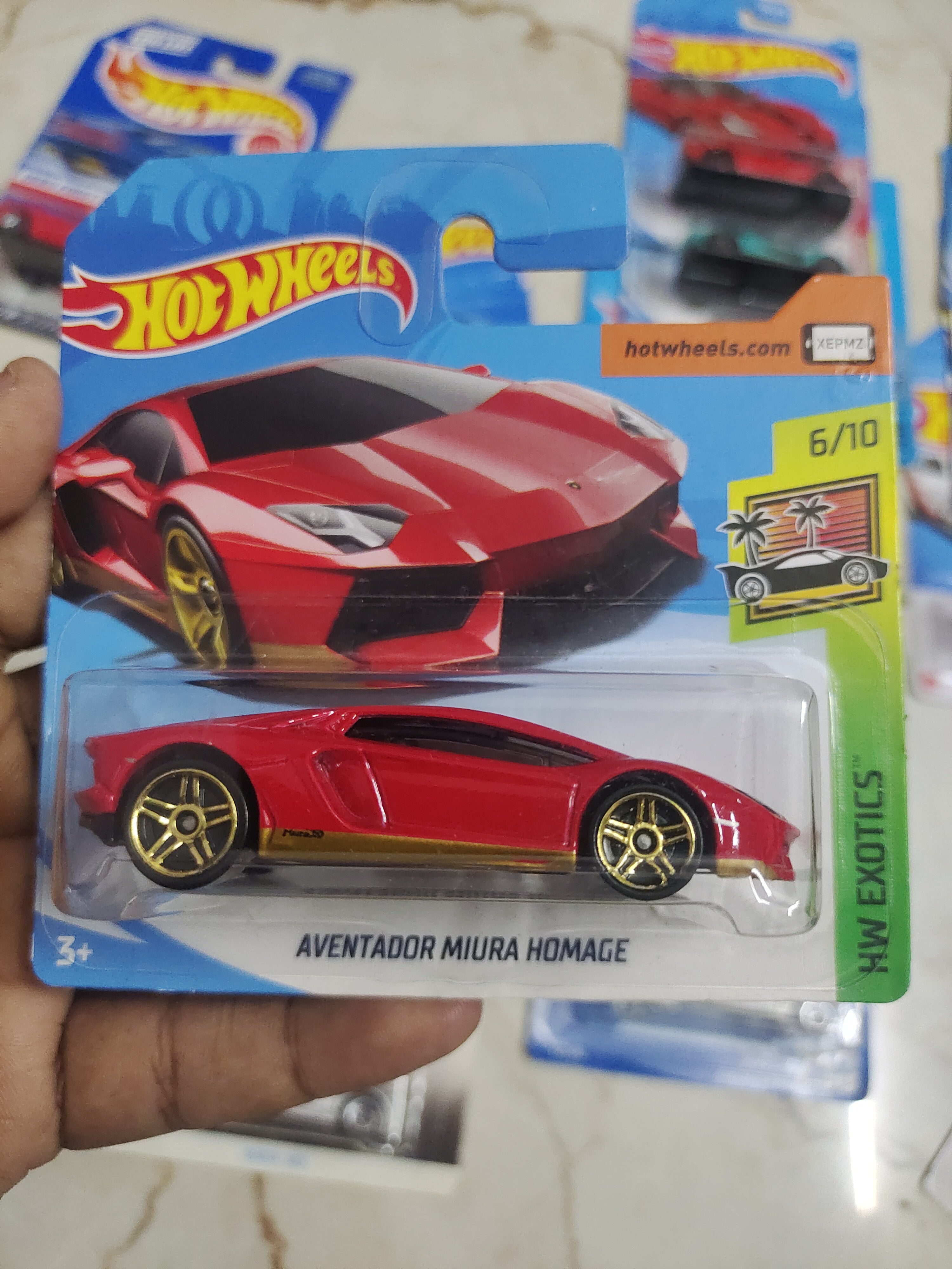 Hot Wheels Lamborghini Aventador Miura Homage (US Card) - Harla Hotwheels Diecast 