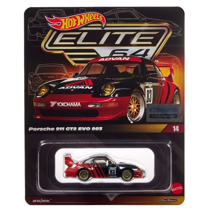 Hot Wheels Porsche Elite 911 GT2 - Harla Hotwheels Diecast 