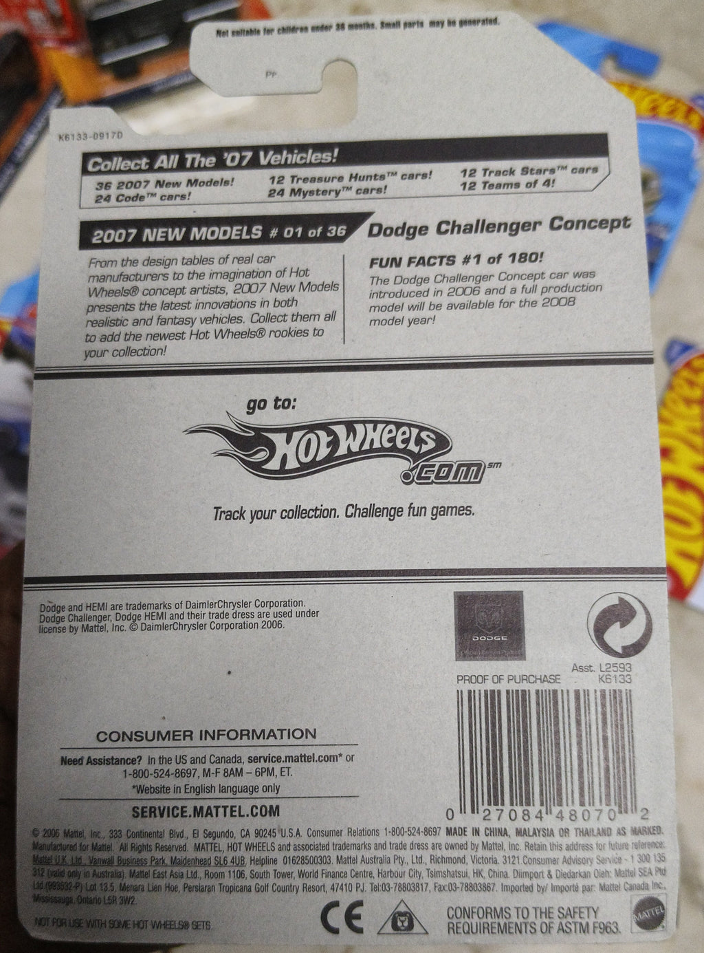 Hot Wheels Dodge Challenger Concept - Harla Hotwheels Diecast 