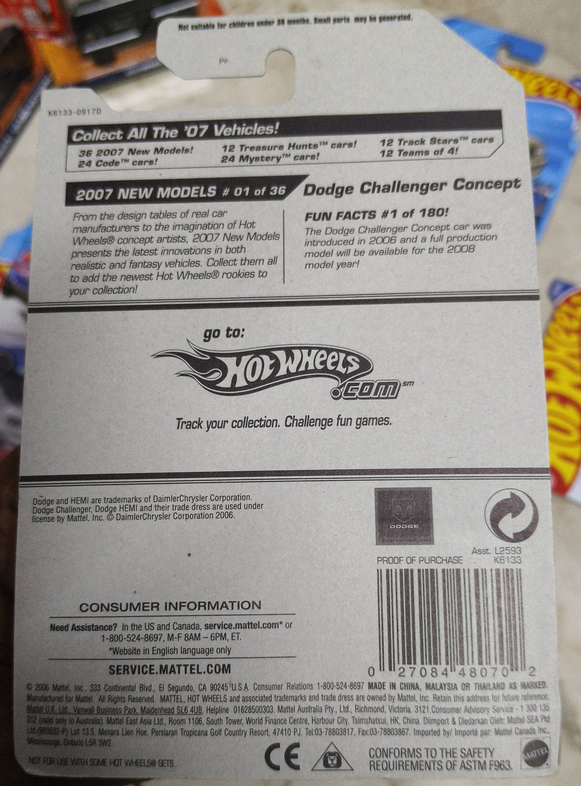 Hot Wheels Dodge Challenger Concept - Harla Hotwheels Diecast 