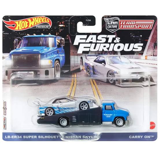 Hotwheels Fast & Furious Nissan Skyline Team Transport Imported Harla Hotwheels Diecast