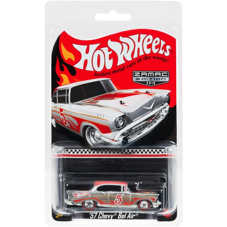 Hot Wheels '57 Chevy Bel Air Car, 2015 Zamac Edition Metal Vehicle Hotwheels RLC
