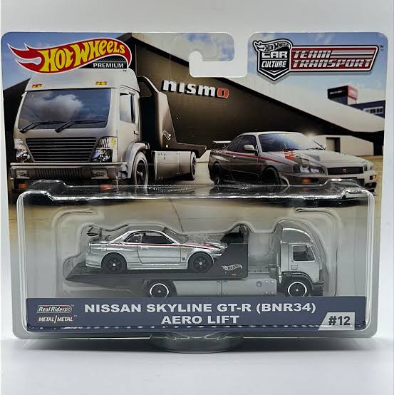 Hot Wheels Nissan Skyline GT-R (BNR34) Team Transport/USA imported/Pre-order Nismo Series - Harla Hotwheels Diecast 