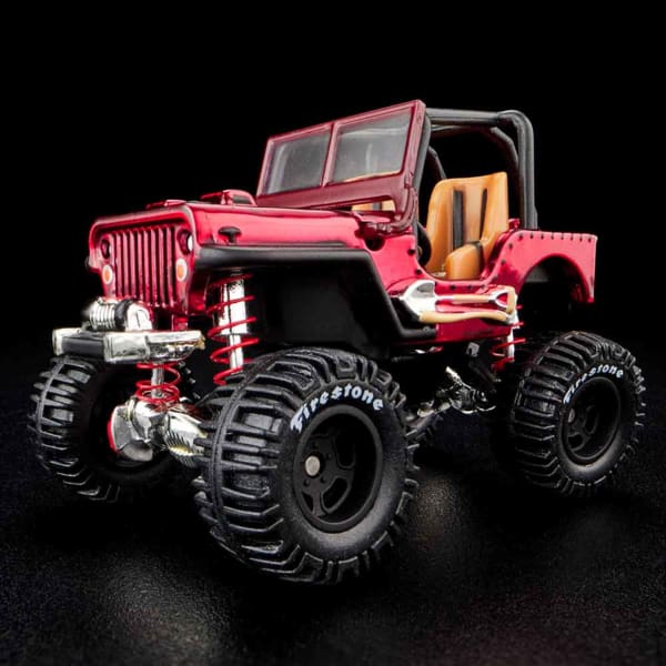 Hot Wheels RLC Exclusive 1944 Willys MB RED - Harla Hotwheels Diecast 