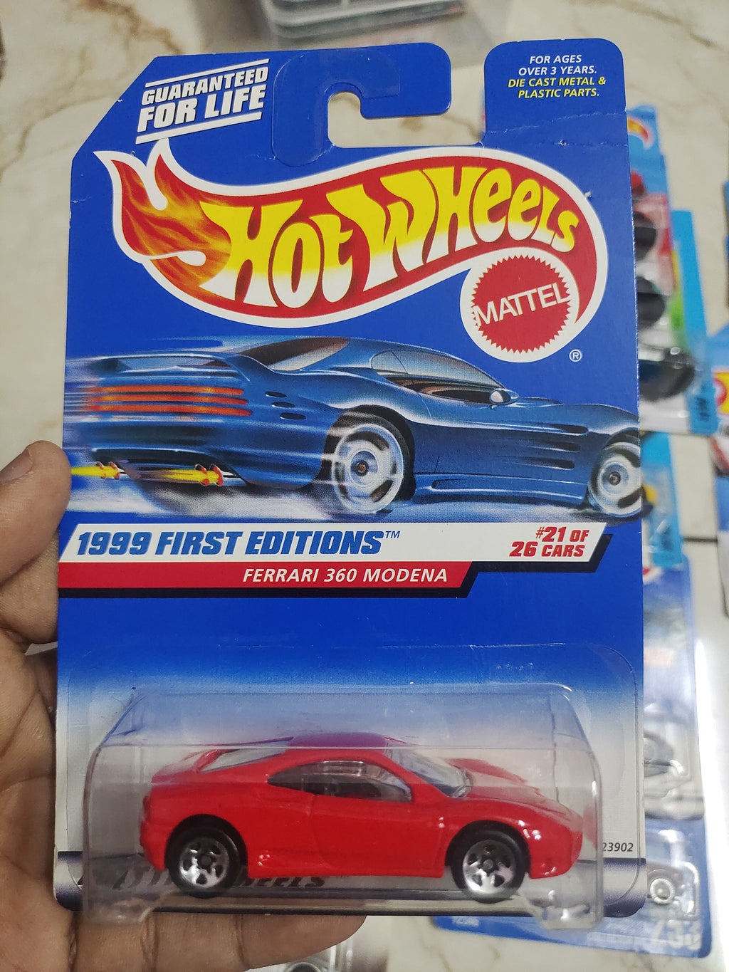 Hot Wheels Ferrari 360 Modena USA Card check card condition - Harla Hotwheels Diecast 