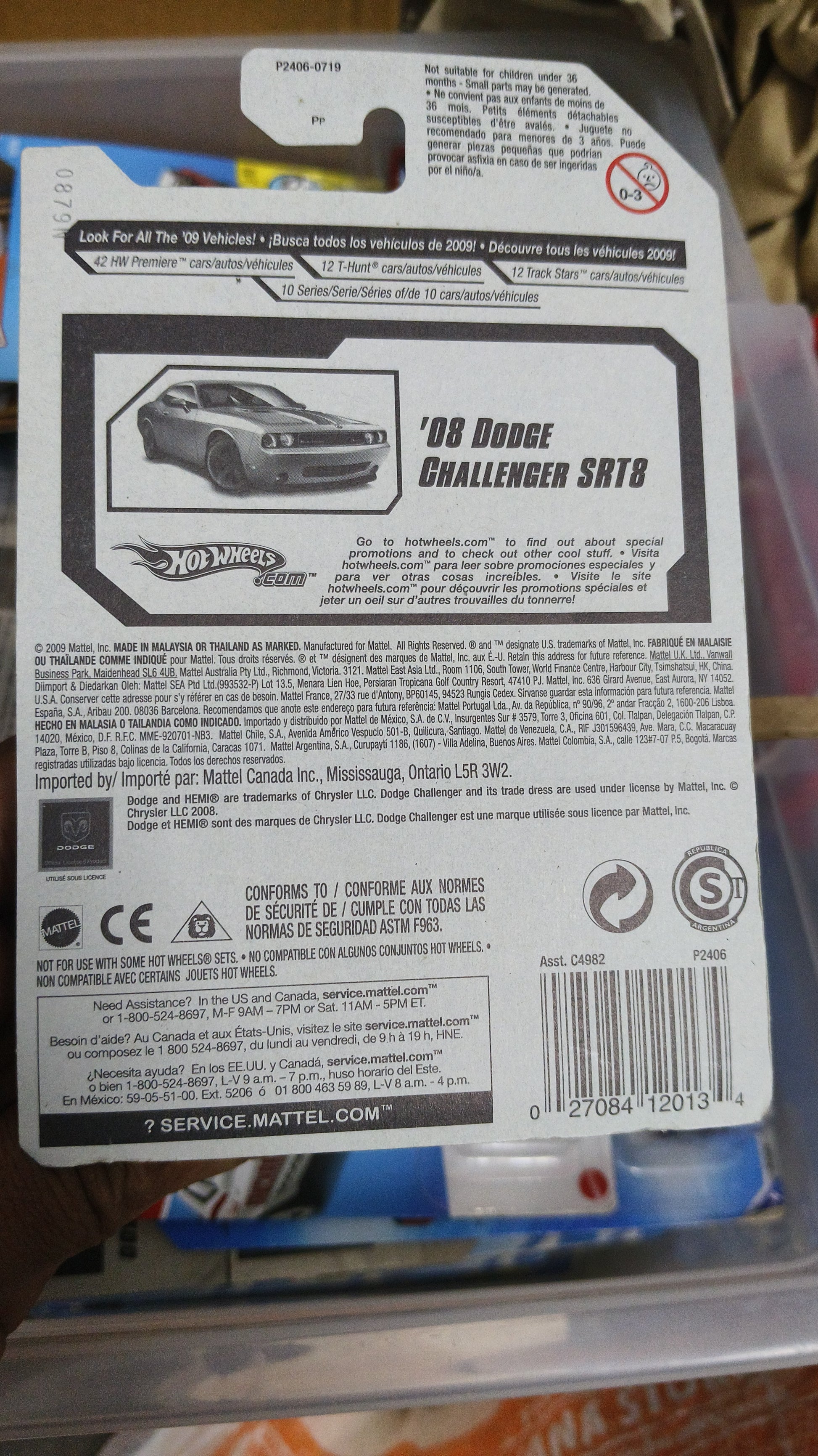 Hot Wheels Dodge Challenger SRT8 Muscle Mania '09 Hotwheels Mainlines