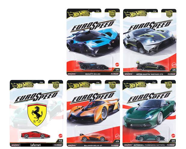 Hot Wheels 2025 Car Culture Eurospeed - Set Of 5