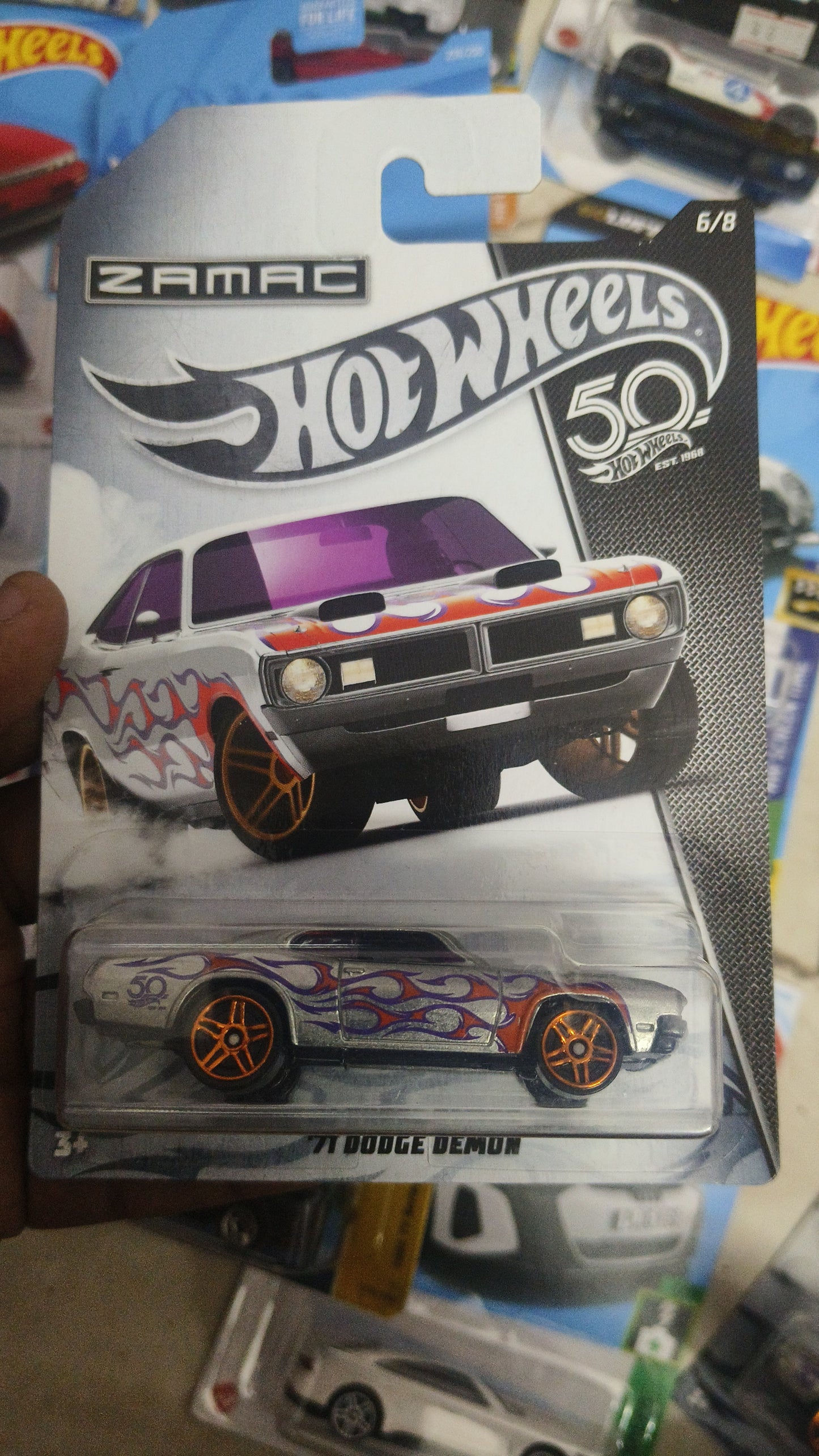 Hot Wheels 71 Dodge Demon (Zamac) - Harla Hotwheels Diecast 