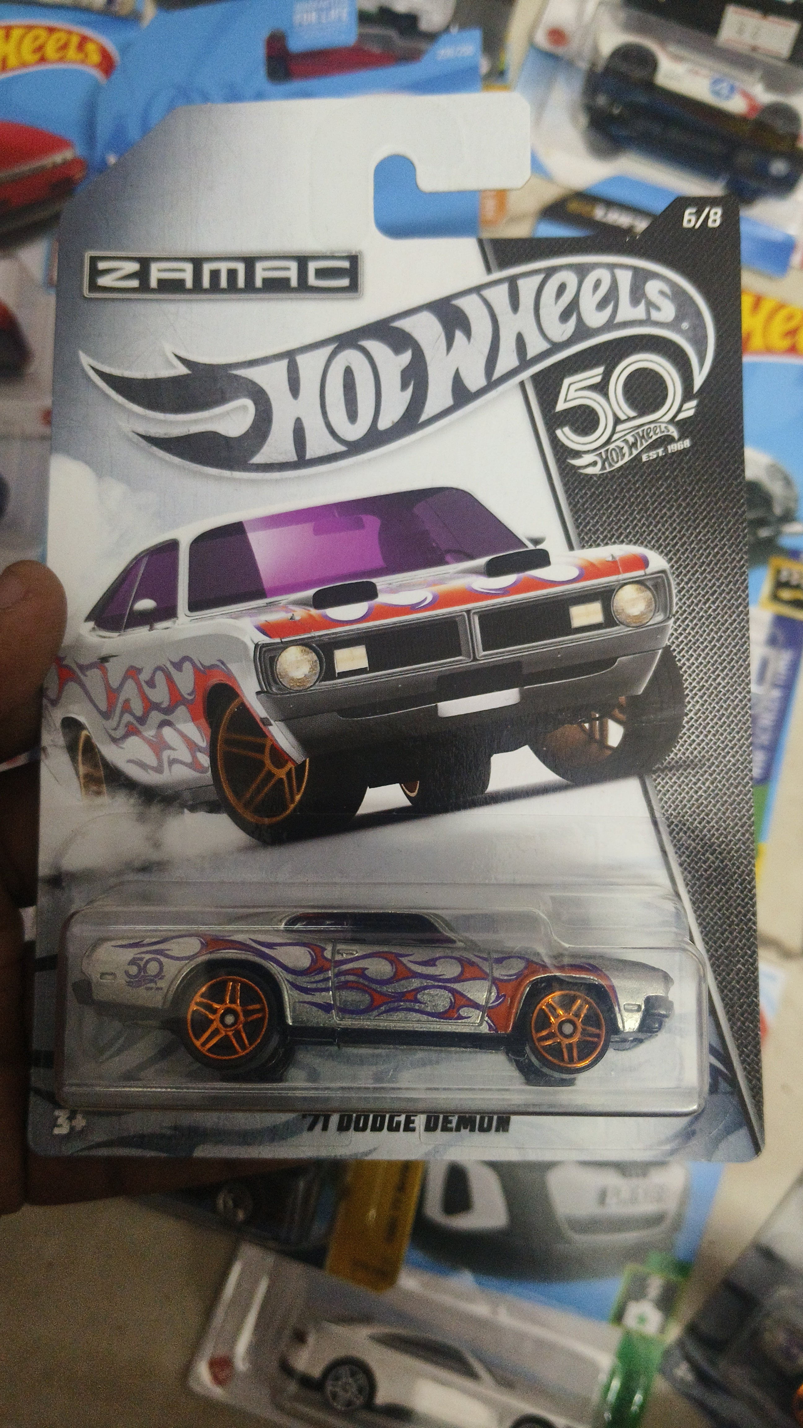 Hot Wheels 71 Dodge Demon (Zamac) - Harla Hotwheels Diecast 