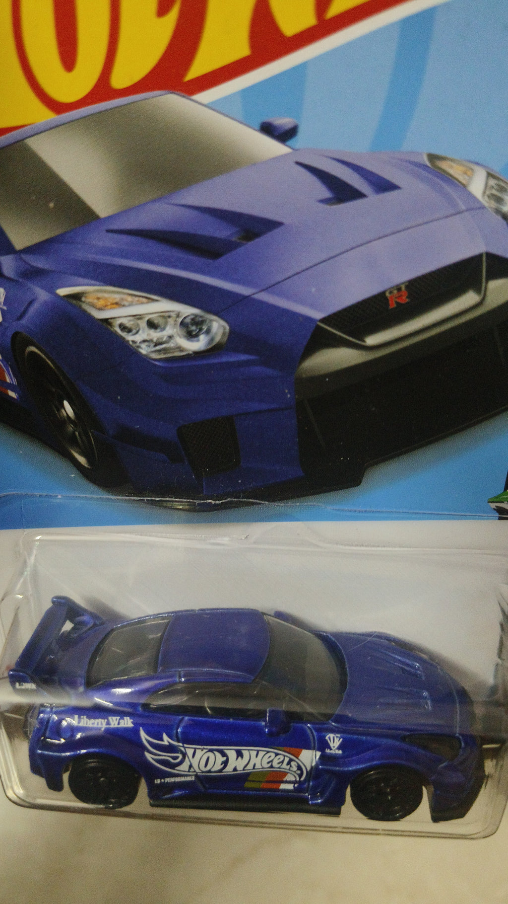 Hot wheels 2021 LB Silhouette Works GT Nissan 35GT-RR Ver 2 Liberty walk Dark Blue (US CARD) - Harla Hotwheels Diecast 