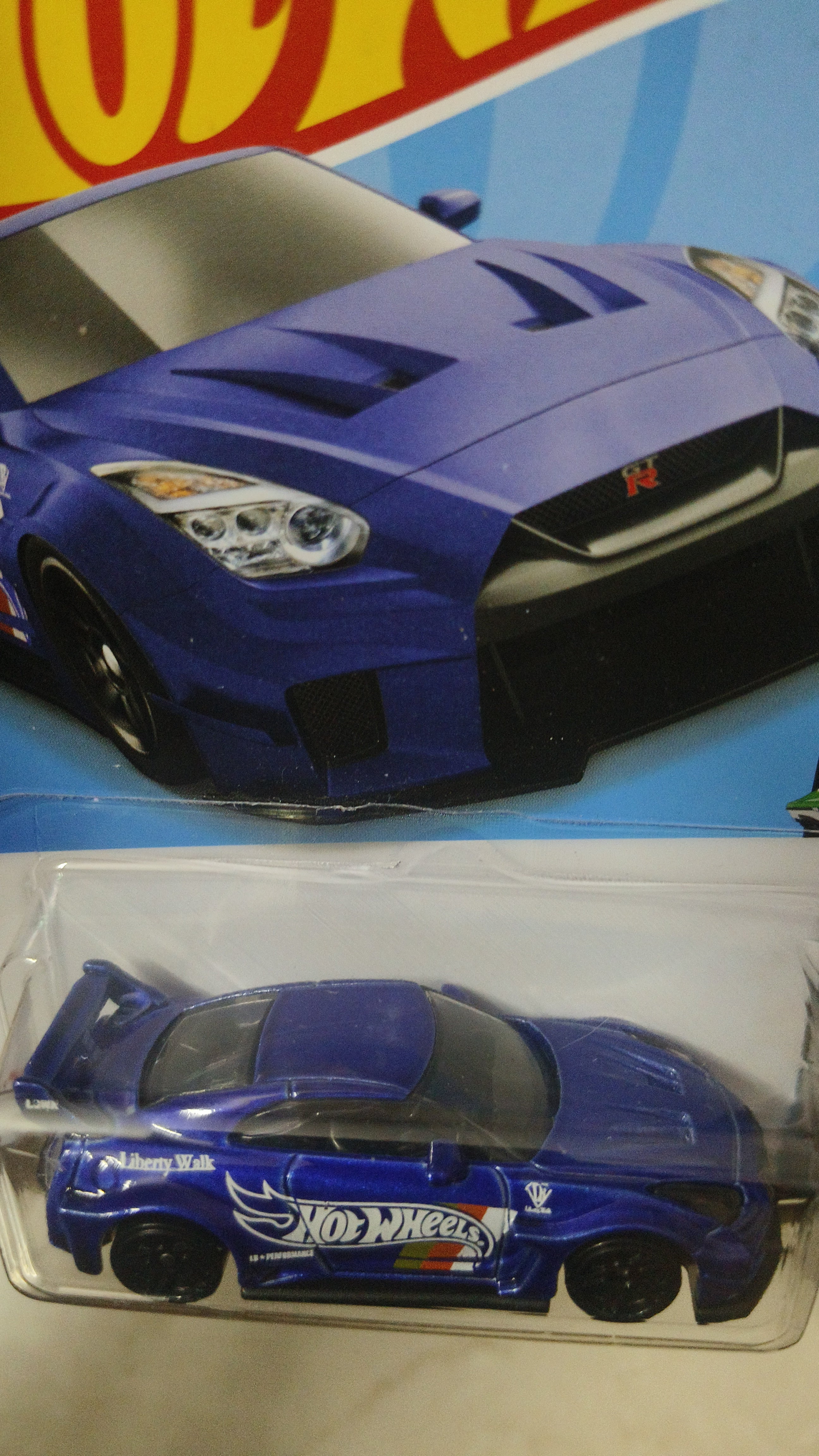 Hot wheels 2021 LB Silhouette Works GT Nissan 35GT-RR Ver 2 Liberty walk Dark Blue (US CARD) - Harla Hotwheels Diecast 