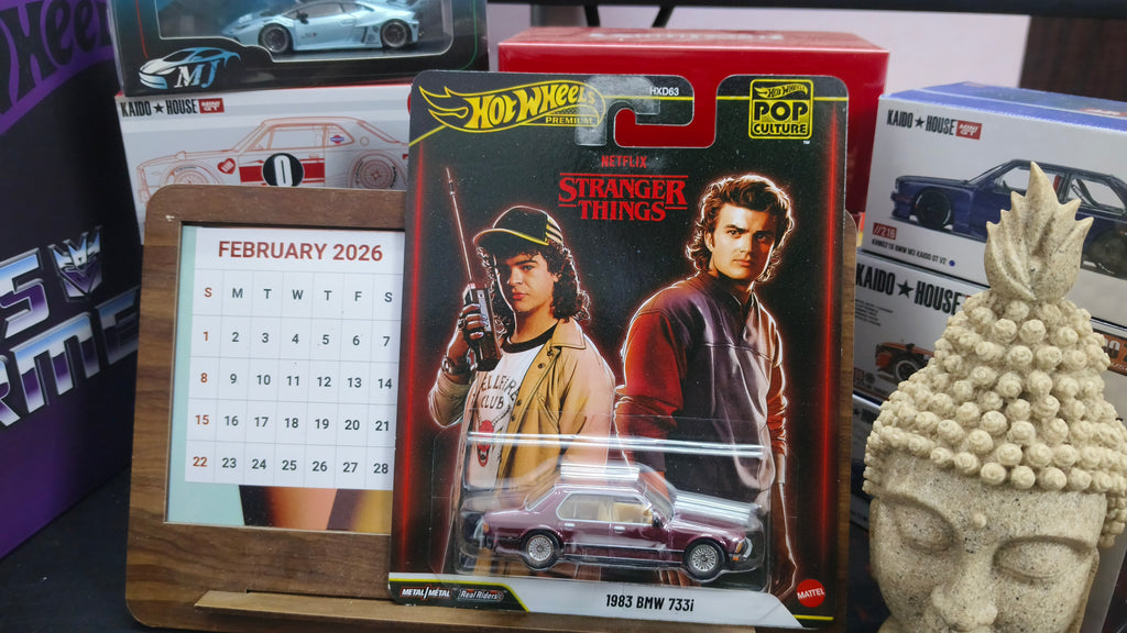 Hot Wheels Stranger Things 1983 BMW 733i (USA Cards) - Harla Hotwheels Diecast 