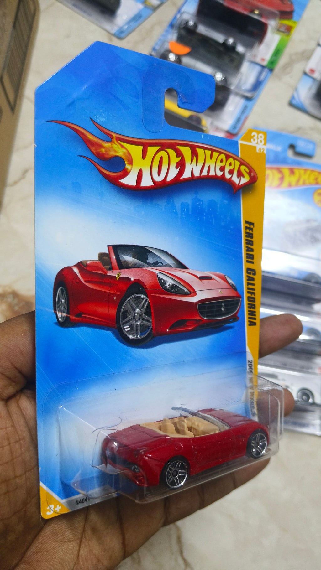 Hot Wheels Ferrari Ferrari California USA IMPORTS (2008 Year card) - Harla Hotwheels Diecast 