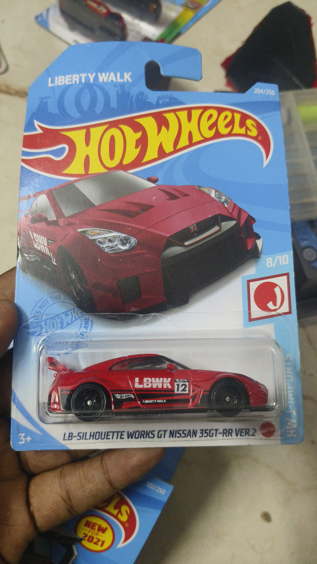 Hot wheels 2021 LB Silhouette Works GT Nissan 35GT-RR Ver 2 Liberty walk Red (US CARD) - Harla Hotwheels Diecast 
