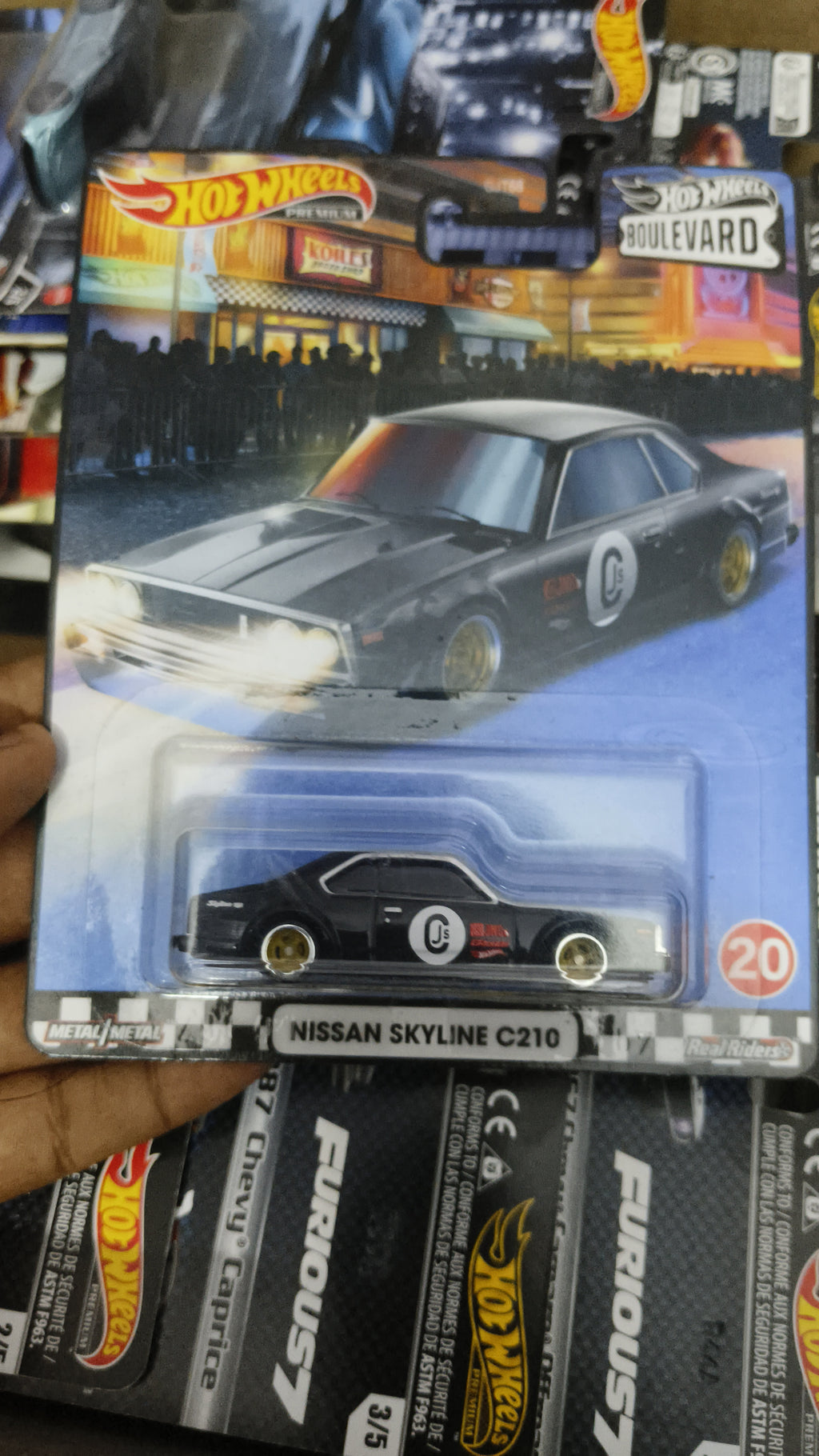 Hot Wheels Boulevard 20 Nissan Skyline C210 Imported card - Harla Hotwheels Diecast 